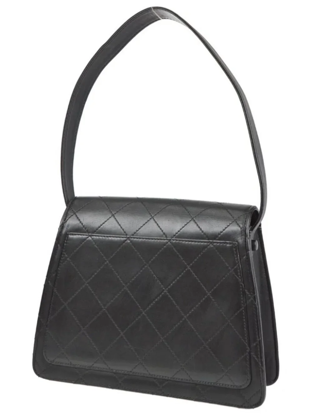 Chanel Black Calfskin Shoulder Bag - Picture 2 of 9